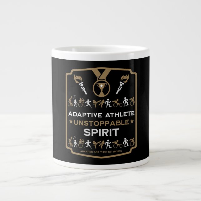 Caneca De Café Grande Presente Adaptive Disabled Sports (Frente)