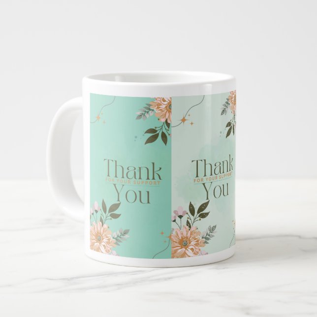 Caneca De Café Grande presente chic exclusivo (Frente Esquerda)