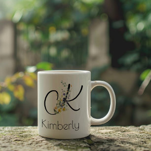Caneca De Café Grande Presente de aposentadoria monograma de empregador