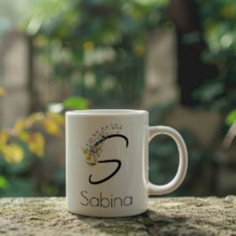 Caneca De Café Grande Presente de aposentadoria monograma do empregador