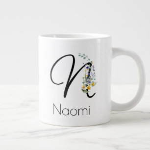 Caneca De Café Grande Presente de aposentadoria monograma do empregador