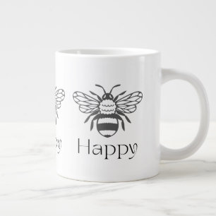 Caneca De Café Grande Presente de Bem-Estar com Afirmação Positiva da Ab