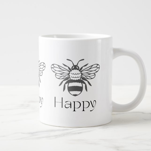 Caneca De Café Grande Presente de Bem-Estar com Afirmação Positiva da Ab (Direita)