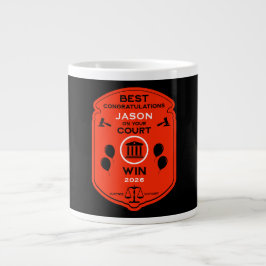 Caneca De Café Grande Presente de Celebração da Vitória da Lei