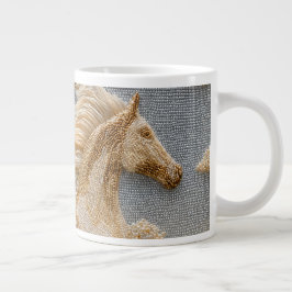 Caneca De Café Grande Presente de Cerâmica de Luxo para Amantes de Caval
