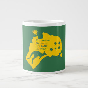 Caneca De Café Grande Presente de cidadania australiana Cidadania Auss