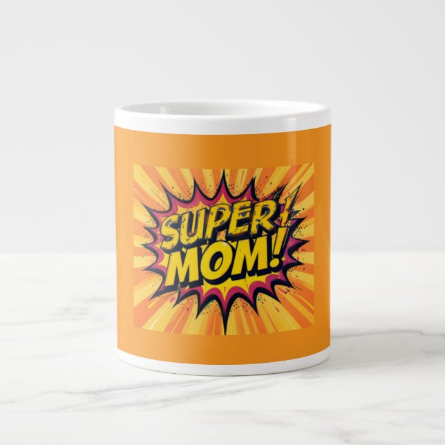 Caneca De Café Grande Presente de Dia das Mães Divertido (Frente)