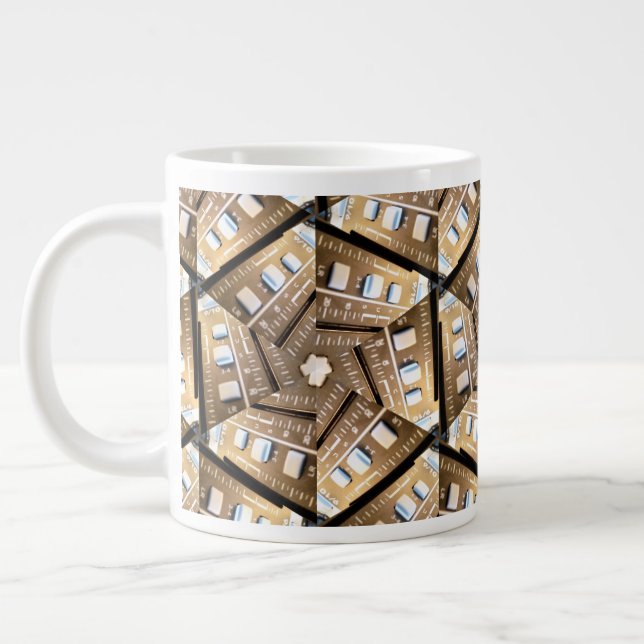 Caneca De Café Grande Presente de Engenheiro de som extra cansado na Cop (Esquerda)