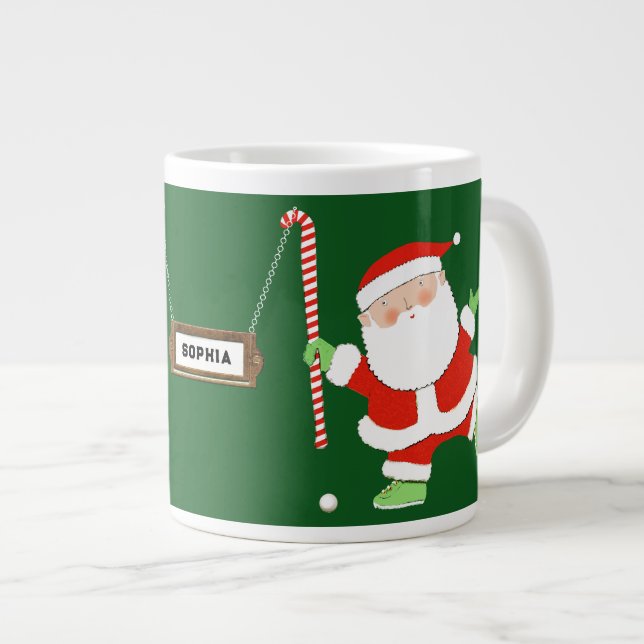 Caneca De Café Grande Presente de Férias de Hóquei em Campo (Frente Esquerda)