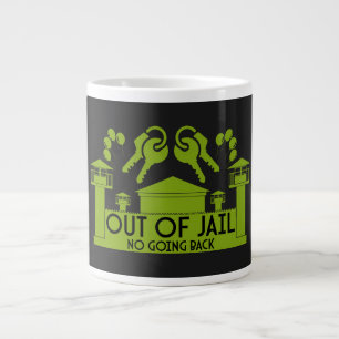 Caneca De Café Grande Presente de libertação fora da prisão
