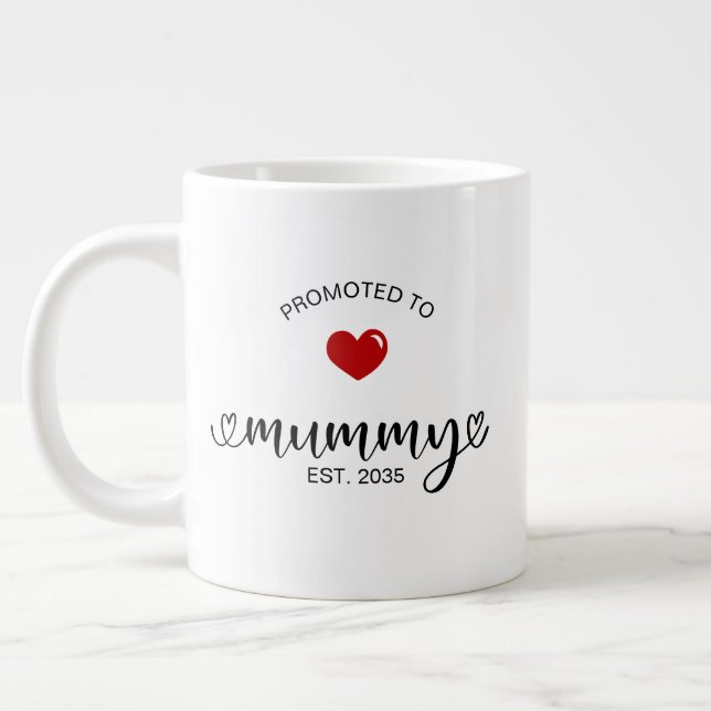 Caneca De Café Grande Presente de Mãe Recém-Constituída (Esquerda)