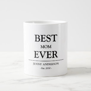 Caneca De Café Grande Presente de Mãe Simples Design Personalizado Melho