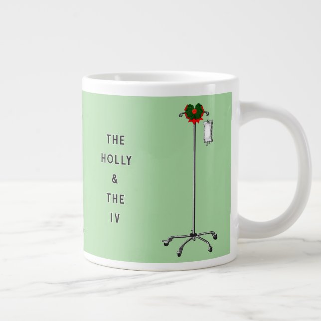 Caneca De Café Grande Presente de Natal Médico (Direita)