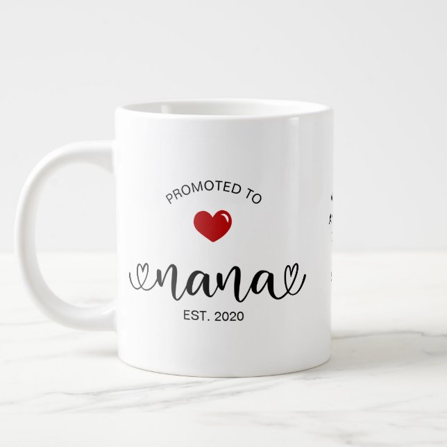 Caneca De Café Grande Presente de Nova Avó Estabelecida Nana (Esquerda)