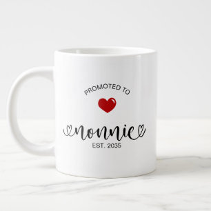 Caneca De Café Grande Presente de Nova Avó para Nonnie