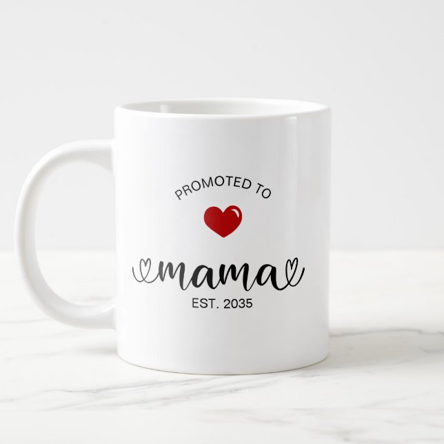 Caneca De Café Grande Presente de Nova Mamãe Estabelecida (Esquerda)