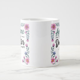 Caneca De Café Grande Presente de pai e Filha | Incrível Como Minha Arte