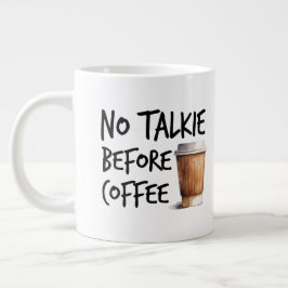 Caneca De Café Grande Presente engraçado para amantes de café sem conver