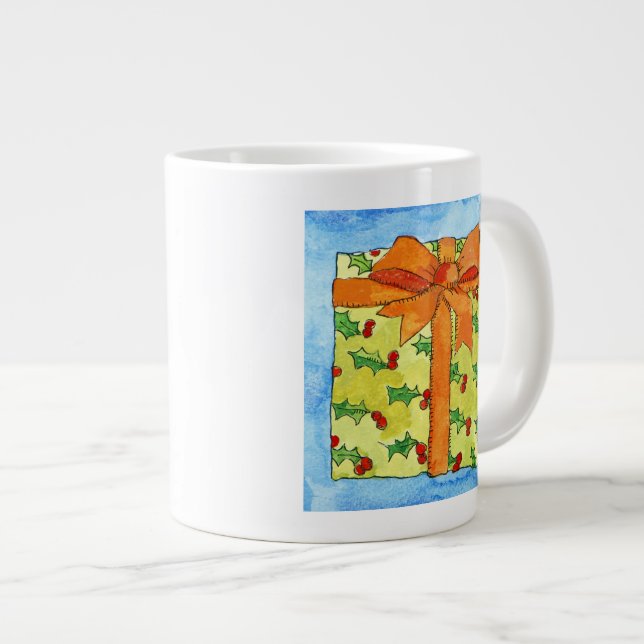 Caneca De Café Grande Presente envolvido 2011 (Frente Esquerda)