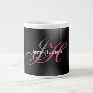 Caneca De Café Grande Presente especial simples simples para Cinza preta