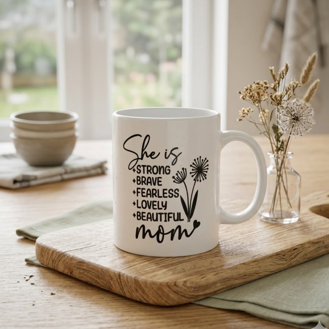 Caneca De Café Grande Presente Inspirador para Mamãe (Criador carregado)