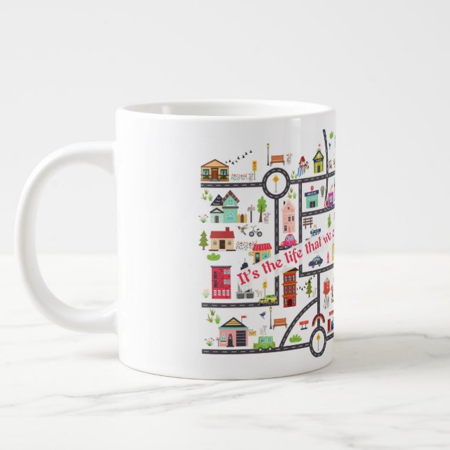 Caneca De Café Grande Presente JW para pioneiros - Mug "Território da Ci (Esquerda)