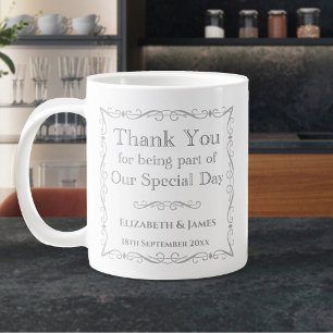 Caneca De Café Grande Presente para convidados de casamento