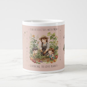 Caneca De Café Grande Presente para Mamãe, Jardinagem, Atividades divert