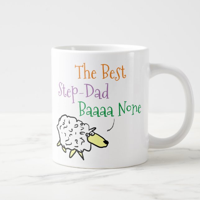 Caneca De Café Grande Presente para o Padrasto - Melhor Padrasto (Direita)