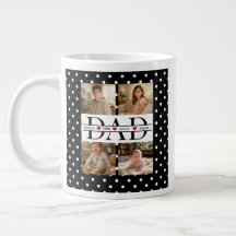 Presente Personalizado de 4 Fotos com Pontos Preto