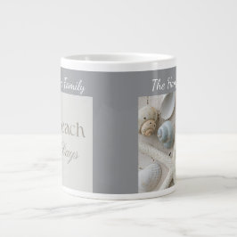 Caneca De Café Grande Presente Personalizado de Conchas Marinhas para Ca