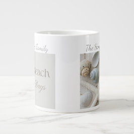 Caneca De Café Grande Presente Personalizado de Conchas Marinhas para Ca