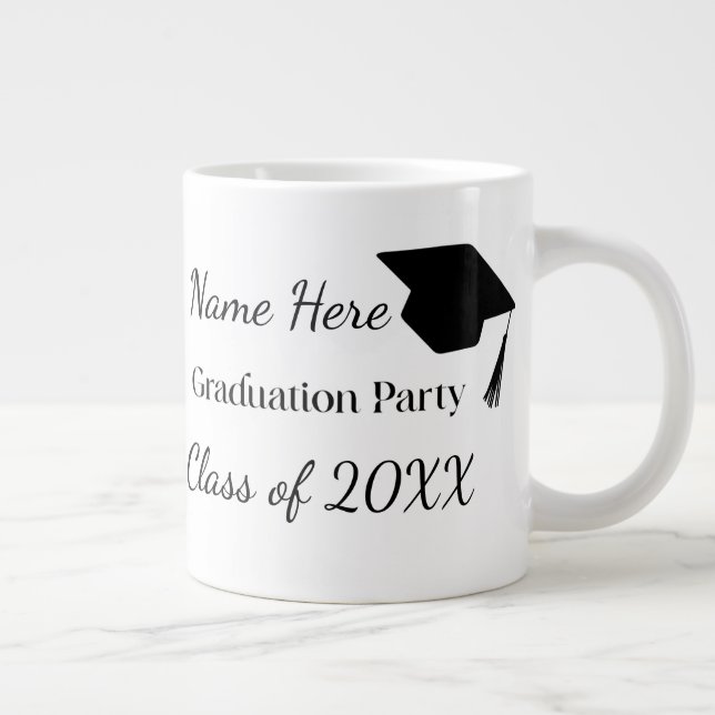 Caneca De Café Grande Presente Personalizado de Formatura Nome Personali (Direita)