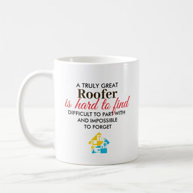 Caneca De Café Grande Presente Personalizado de Nome para Telhado (Esquerda)