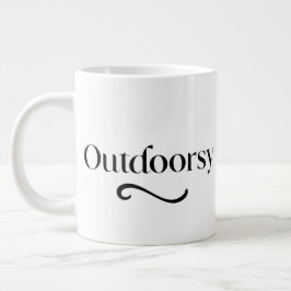 Caneca De Café Grande Presente Personalizado Fofo ao Ar Livre com o nome