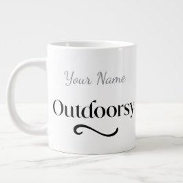 Caneca De Café Grande Presente Personalizado Fofo ao Ar Livre com o nome