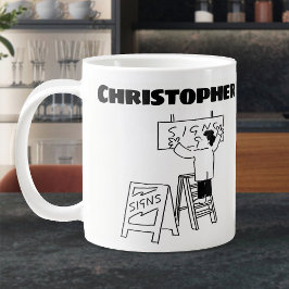 Caneca De Café Grande Presente personalizado para um Assinante. Criador