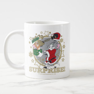 Caneca De Café Grande Presente Surpresa de Tom e Jerry