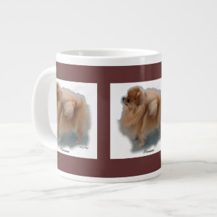 Caneca De Café Grande Presentes de Arte da Pomerânia