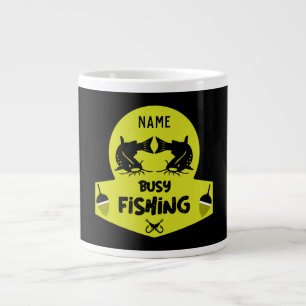 Caneca De Café Grande Presentes originais de pesca engraçados