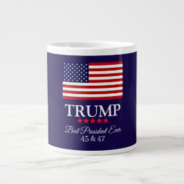 CANECA DE CAFÉ GRANDE PRESIDENT DONALD TRUMP BEST PRESIDENT EVER