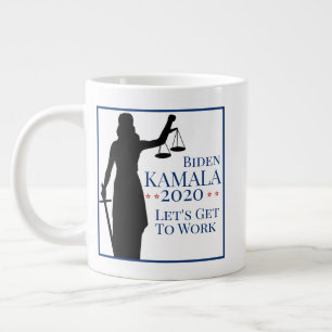 Caneca De Café Grande Presidente Biden Harris inicia eleição para 2020