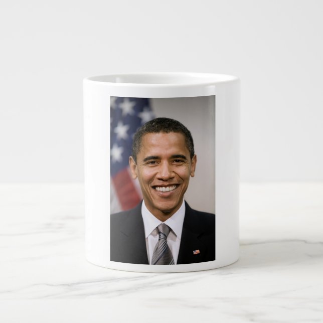 Caneca De Café Grande Presidente eleito dos EUA, Barack Obama (Frente)