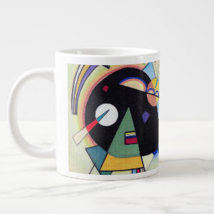 Caneca De Café Grande Preto e Violeta - Kandinsky