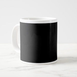Caneca De Café Grande Preto-preto, simplesmente elegante