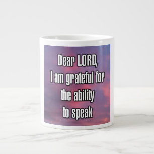 Caneca De Café Grande Prezado SENHOR, sou grato pela capacidade de... Ca