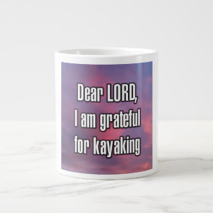 Caneca De Café Grande Prezado SENHOR, sou grato pelo caiaque Mug
