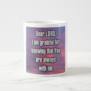 Caneca De Café Grande Prezado SENHOR, sou grato por saber que... Mug
