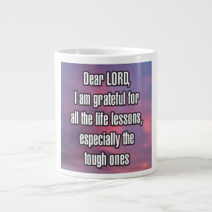 Caneca De Café Grande Prezado SENHOR, sou grato por todas as lições da v