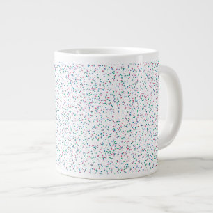 Caneca De Café Grande Primavera com pontos coloridos gigantes para café
